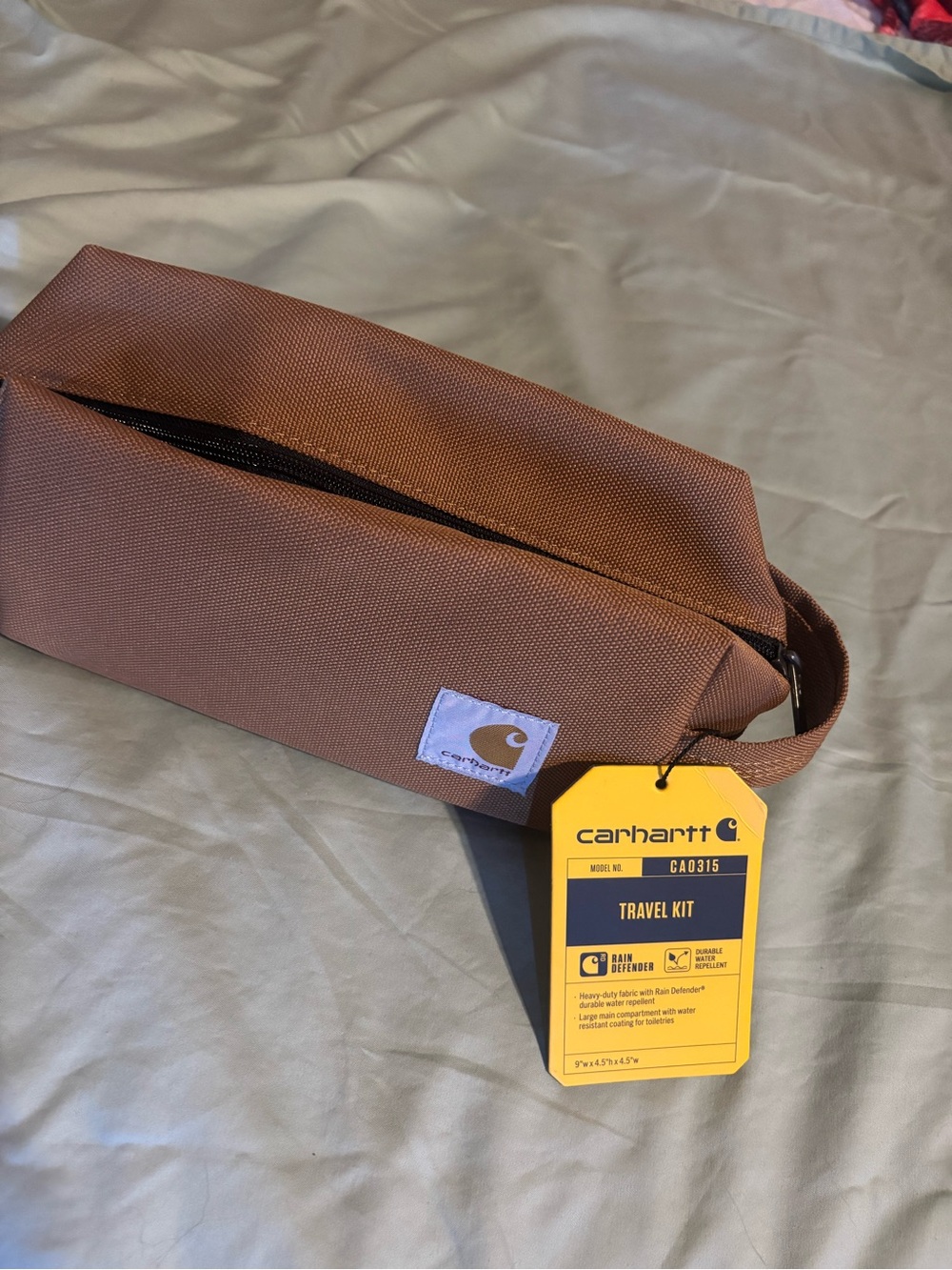 Carhartt Brown Travel Kit Bag